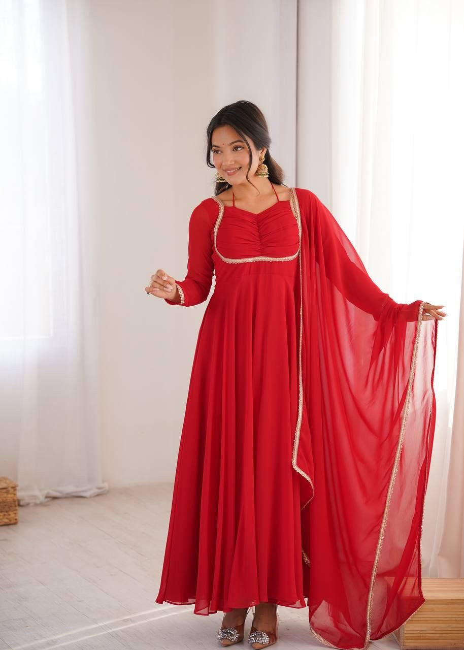 Anarkali Collection "Rajeely" - Rouge