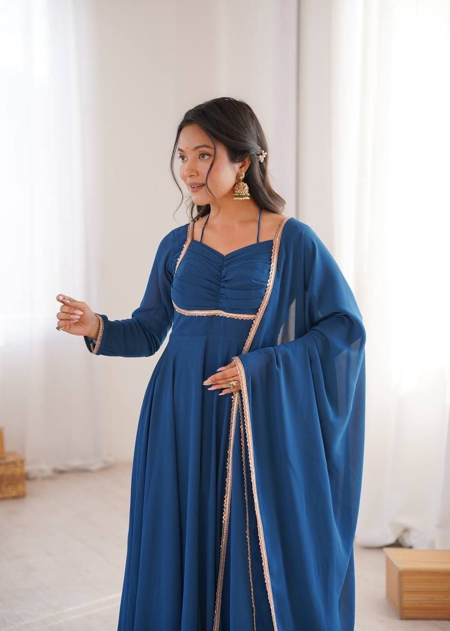 Anarkali Collection "Rajeely" - Bleu