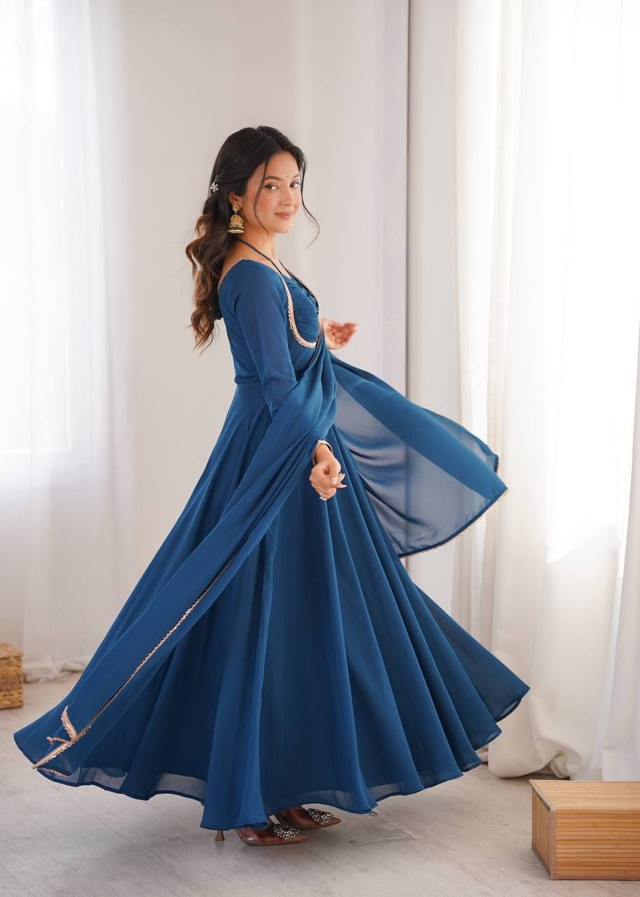 Anarkali Collection "Rajeely" - Bleu