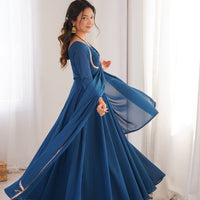Anarkali Collection "Rajeely" - Bleu