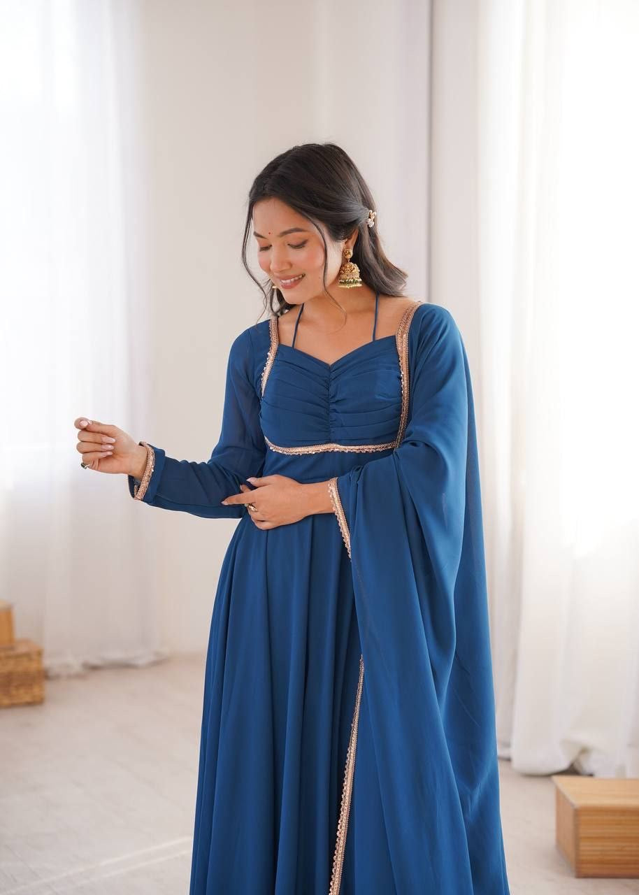 Anarkali Collection "Rajeely" - Bleu