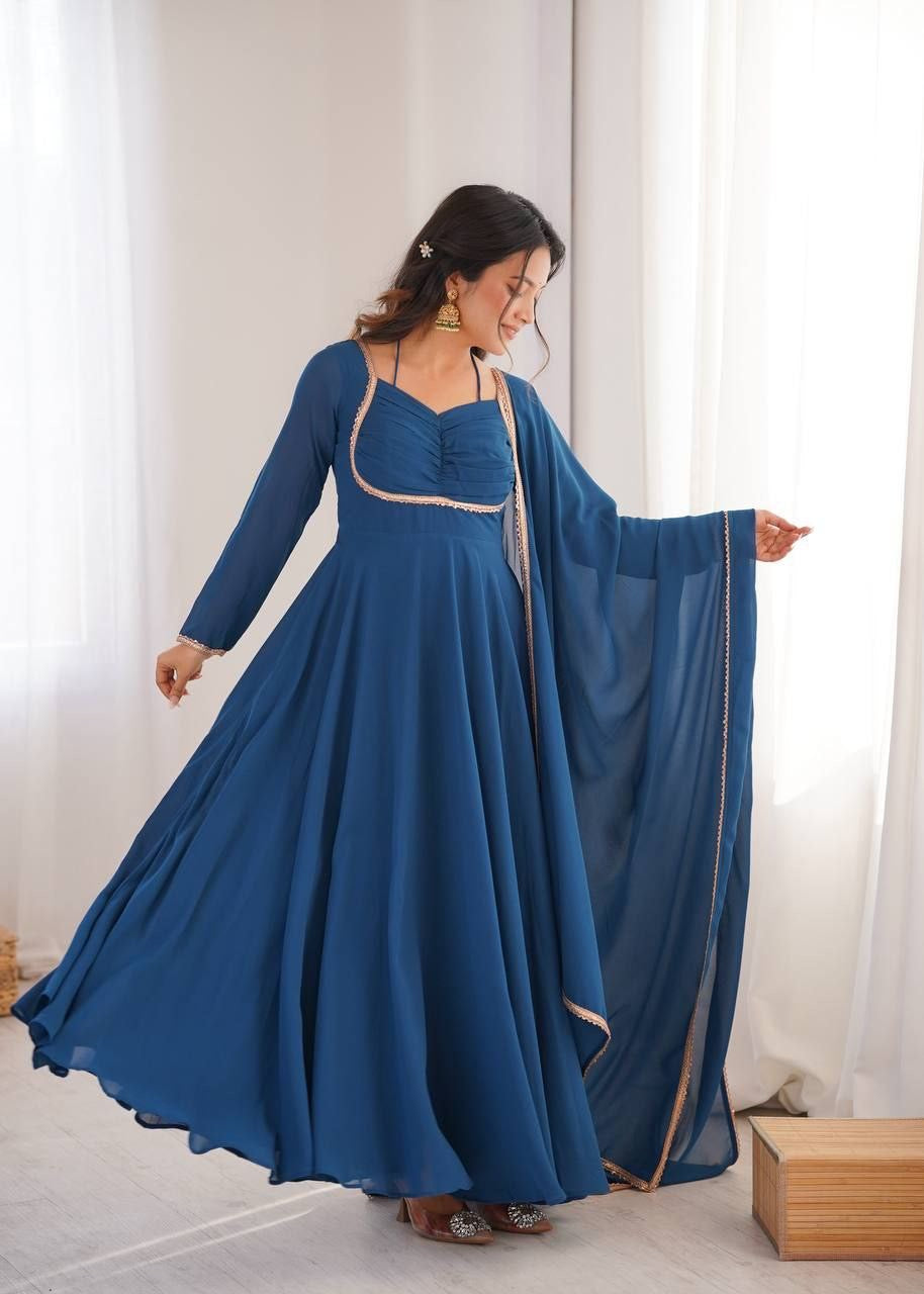 Anarkali Collection "Rajeely" - Bleu