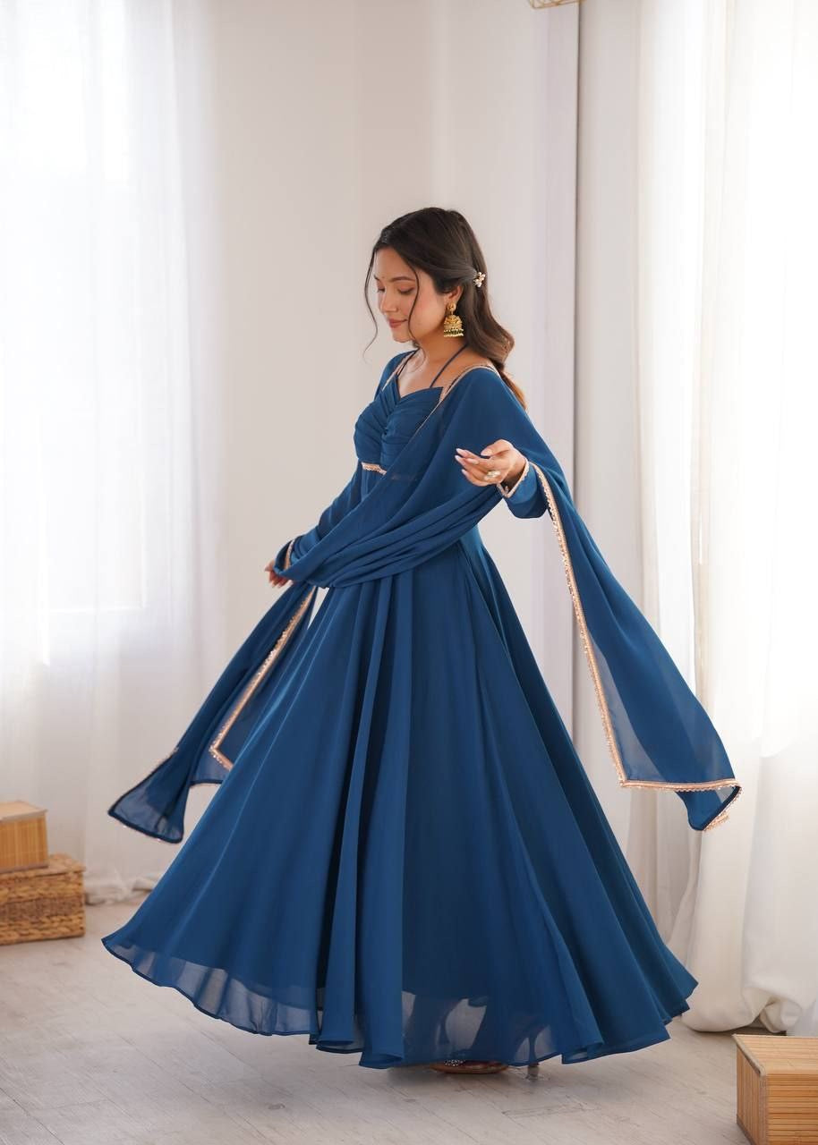 Anarkali Collection "Rajeely" - Bleu