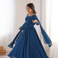 Anarkali Collection "Rajeely" - Bleu