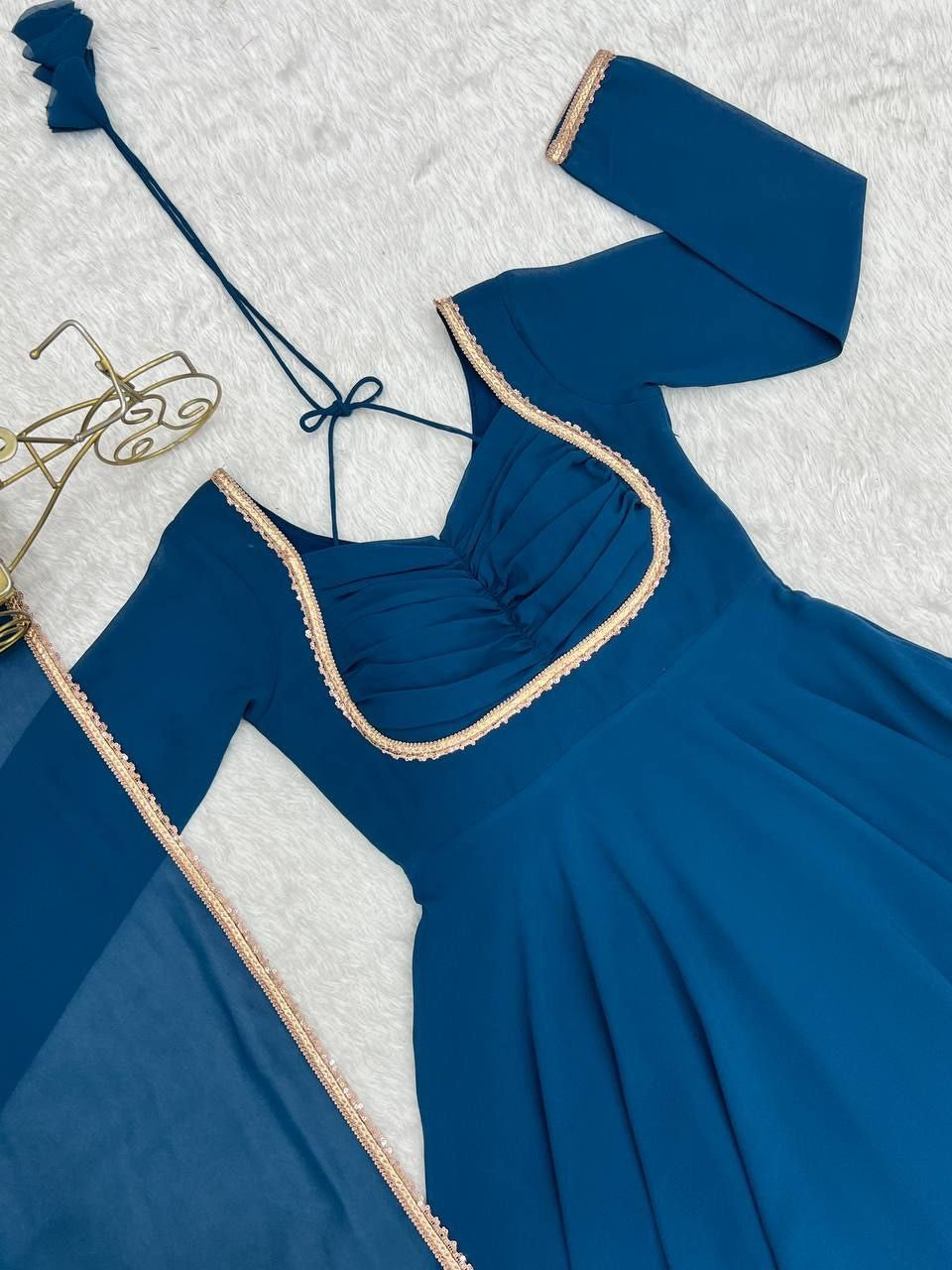 Anarkali Collection "Rajeely" - Bleu