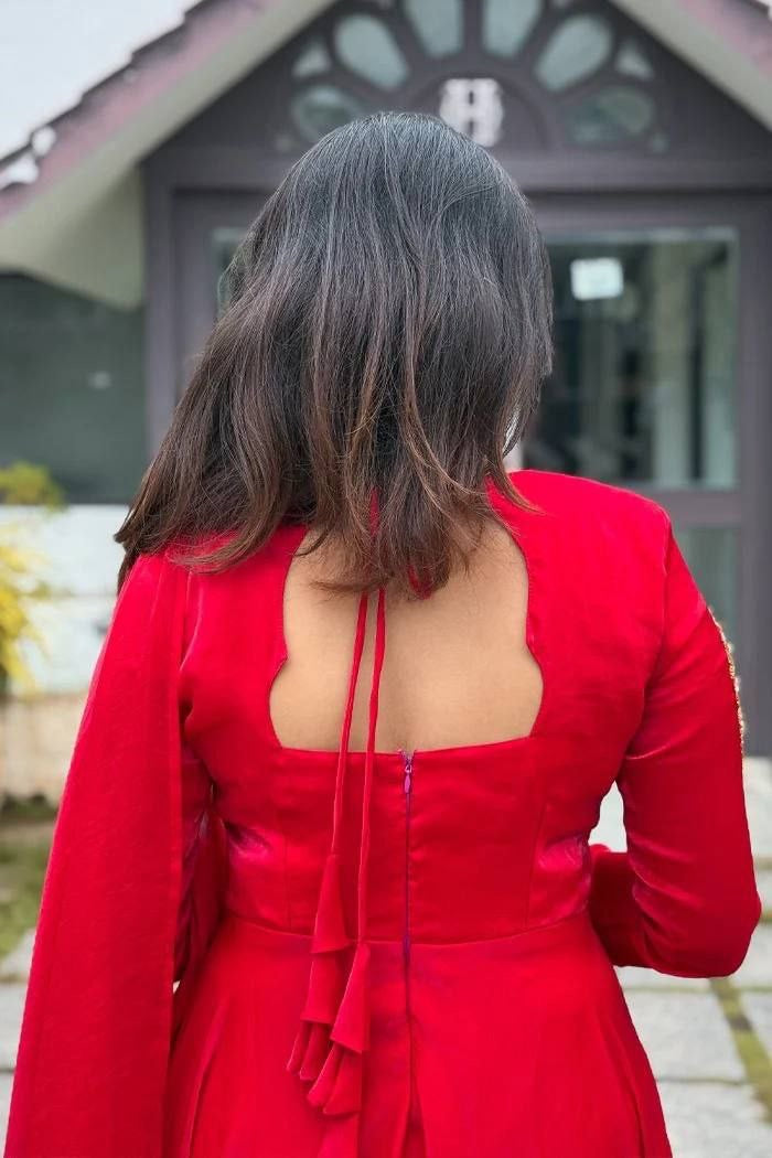 Anarkali Collection "Rangoli" - Rouge