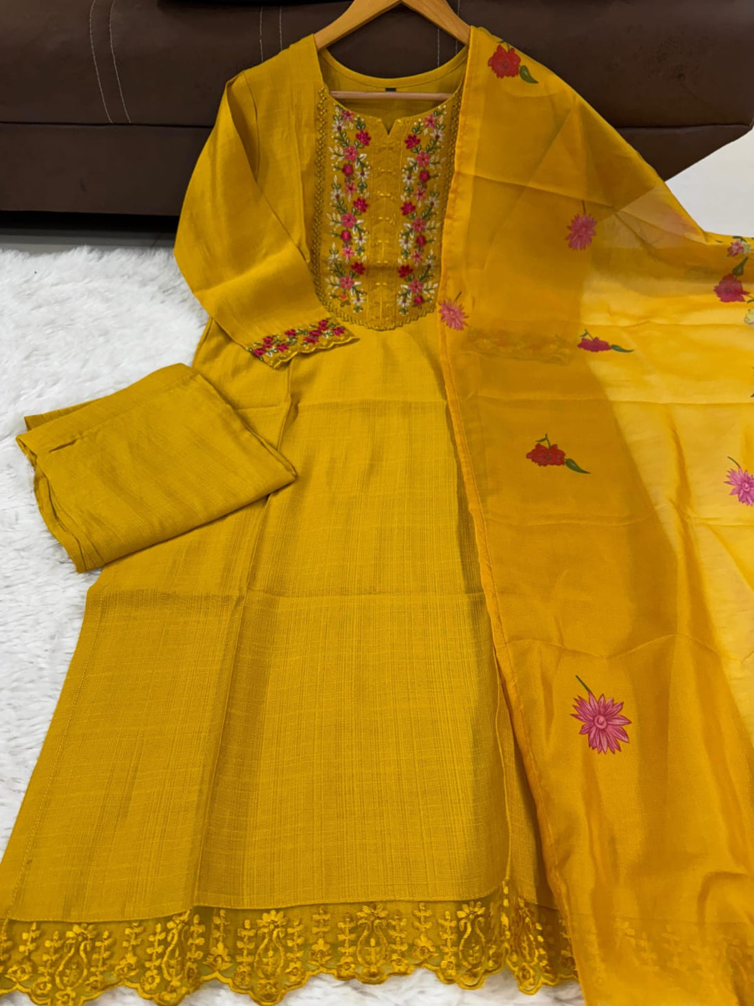 Punjabi Collection "Gwendali" - Jaune moutarde