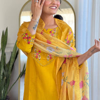 Punjabi Collection "Gwendali" - Jaune moutarde
