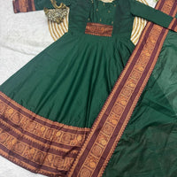 Anarkali/Robe Collection "Vilakshmi" - Vert Taille 44
