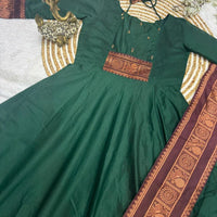 Anarkali/Robe Collection "Vilakshmi" - Vert Taille 44