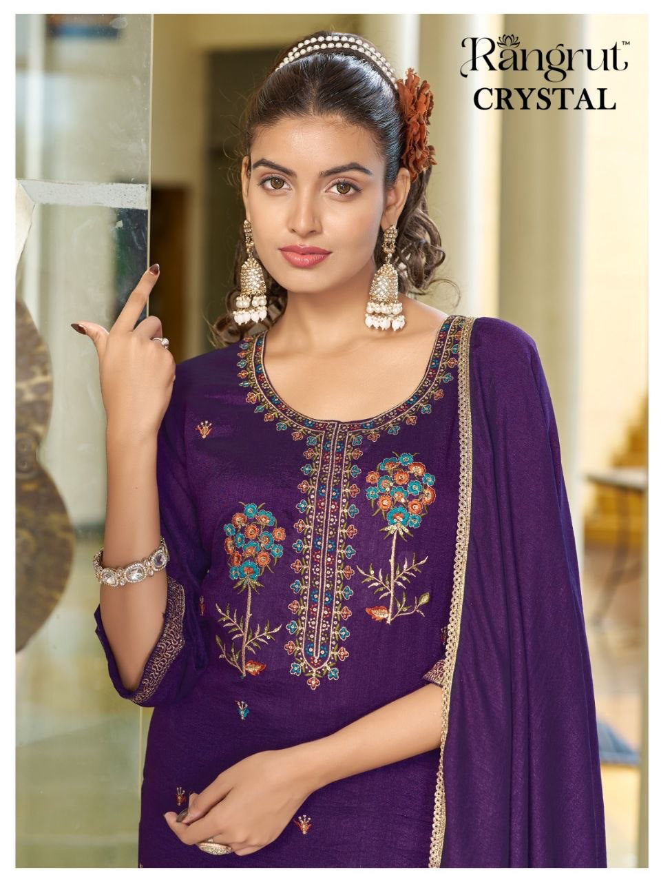 Punjabi "Laleeta" - Violet