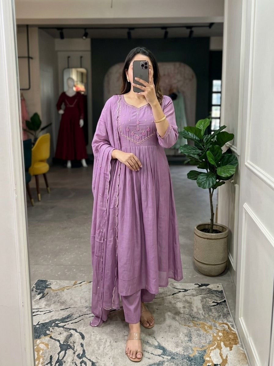 Anarkali  "Anjana" - Lavende