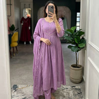 Anarkali  "Anjana" - Lavende