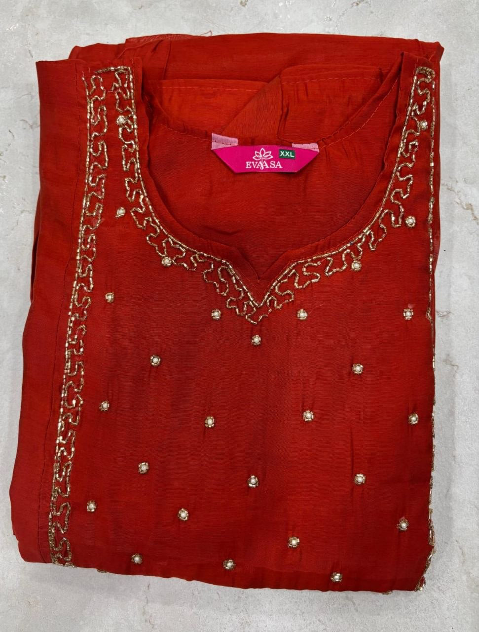 Anarkali  "Anjana" - Orange