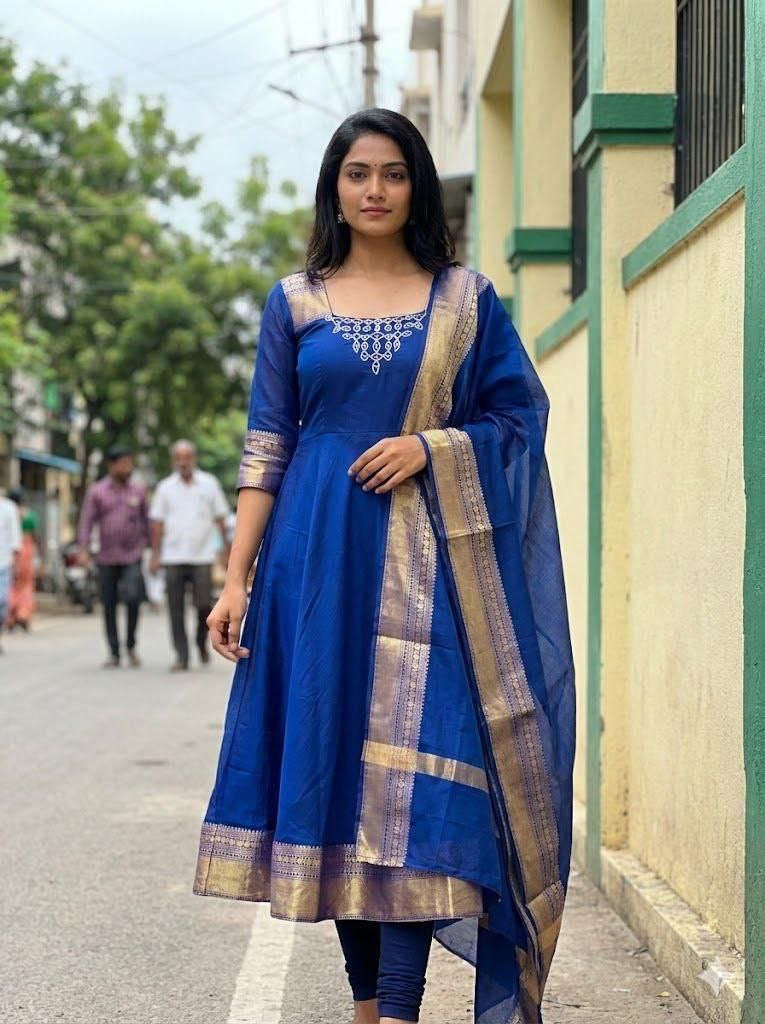 Anarkali Collection "Bala" - Bleu roi