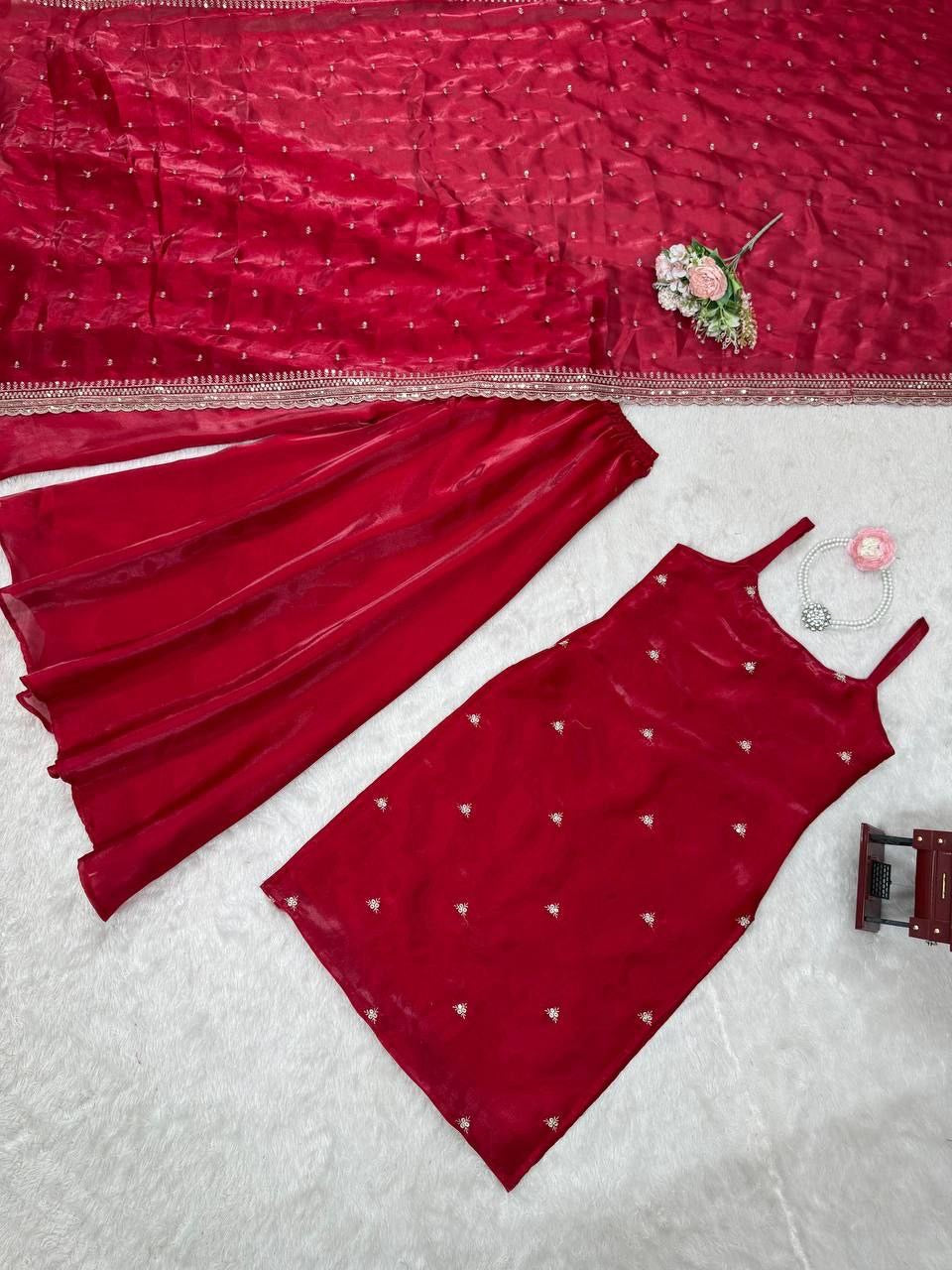 Punjabi "Ranee" - Rouge bordeaux