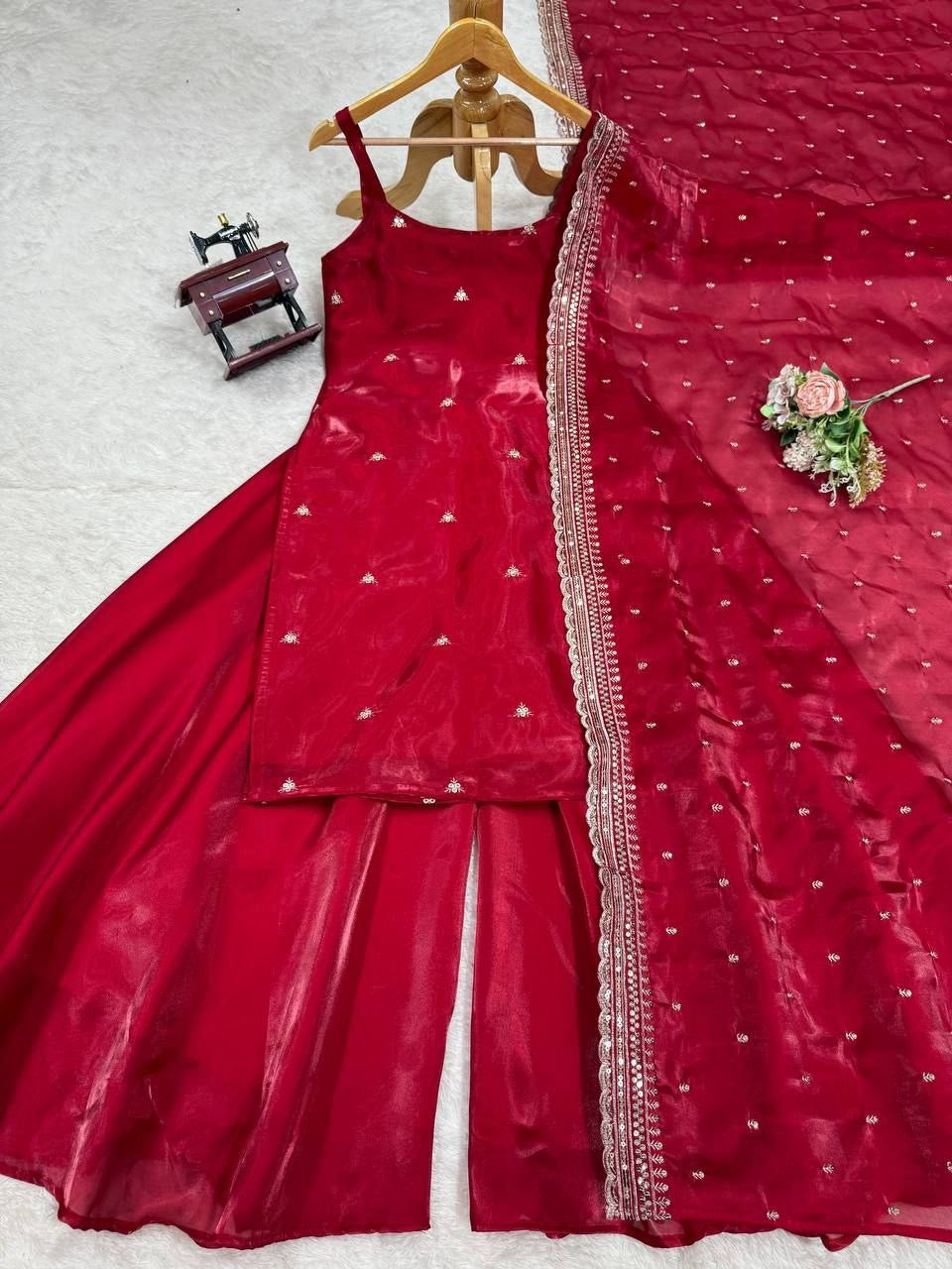 Punjabi "Ranee" - Rouge bordeaux
