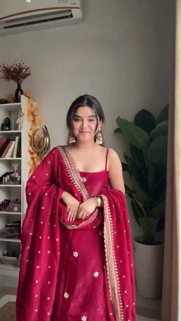 Punjabi "Ranee" - Rouge bordeaux