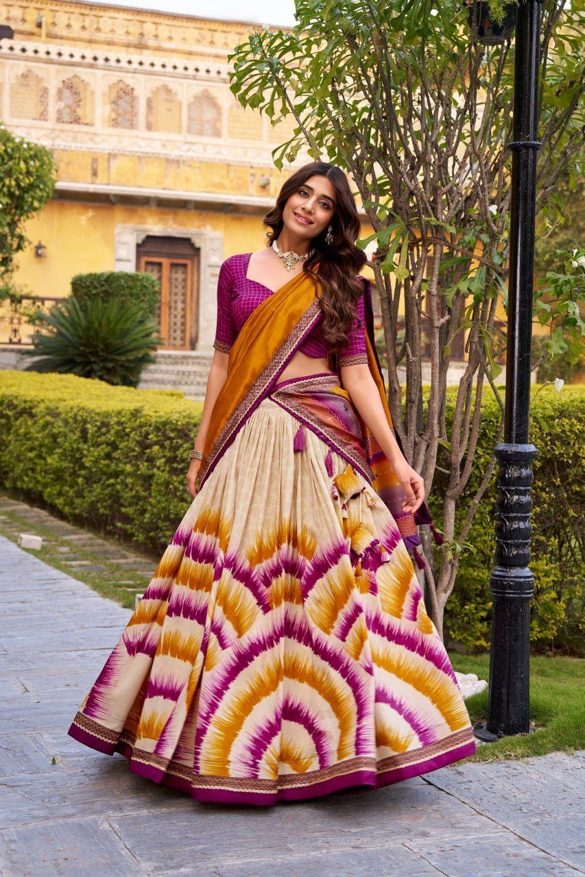Lehenga collection "Anahitha" - Prune