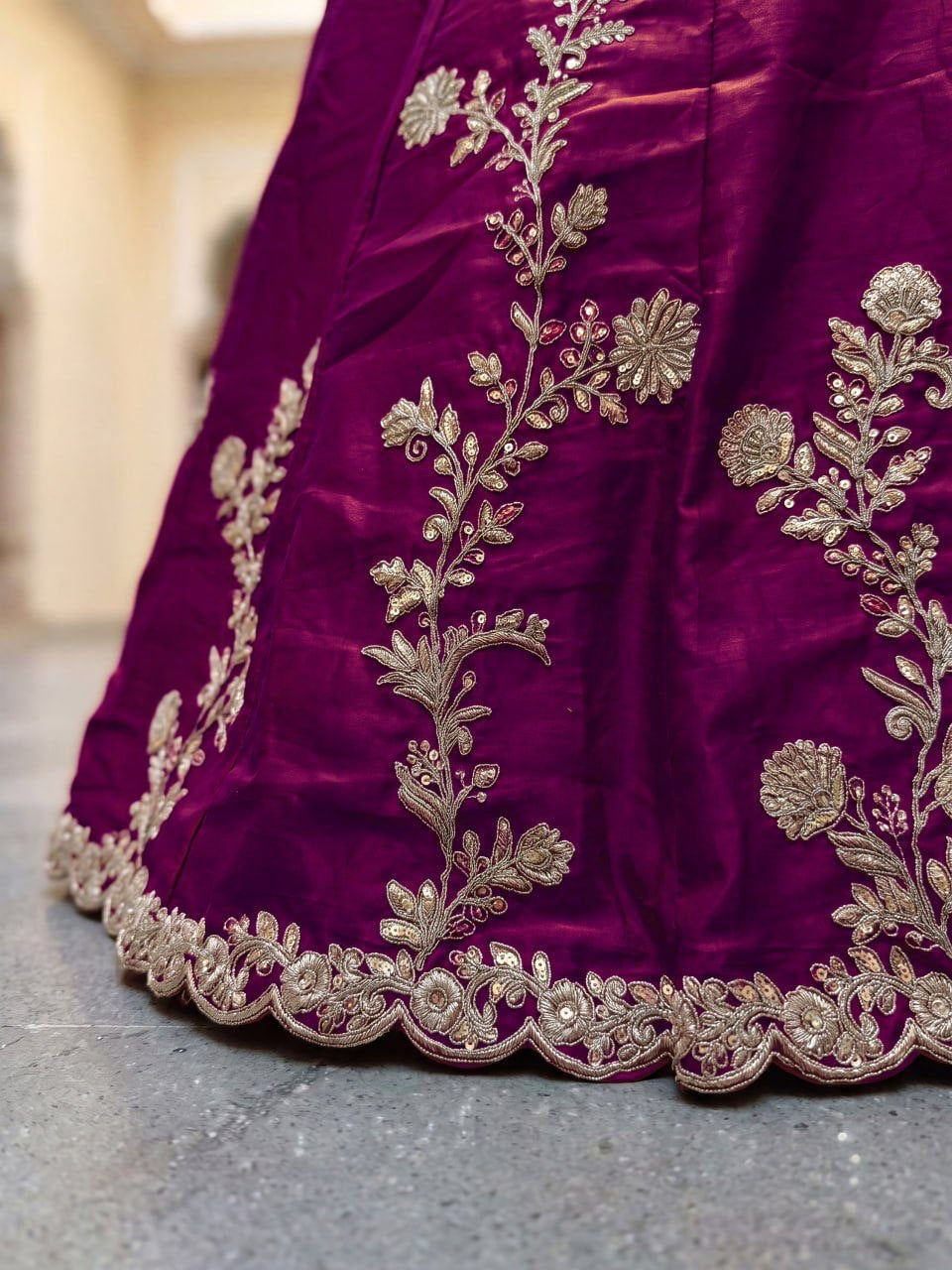 Lehenga collection "Dipriya" - Prune