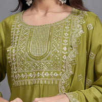 Punjabi "Vally" - Vert olive