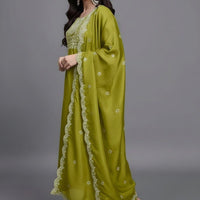 Punjabi "Vally" - Vert olive