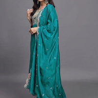 Punjabi "Vally" - Bleu canard