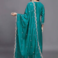 Punjabi "Vally" - Bleu canard