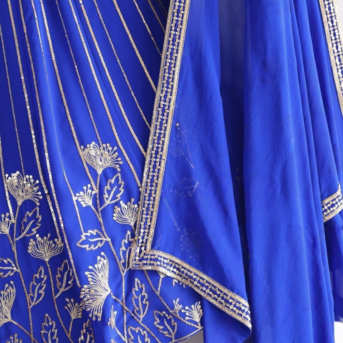 Lehenga collection "Sourhya" - Bleu royal