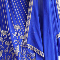 Lehenga collection "Sourhya" - Bleu royal
