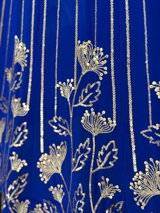 Lehenga collection "Sourhya" - Bleu royal
