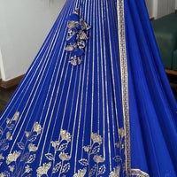 Lehenga collection "Sourhya" - Bleu royal