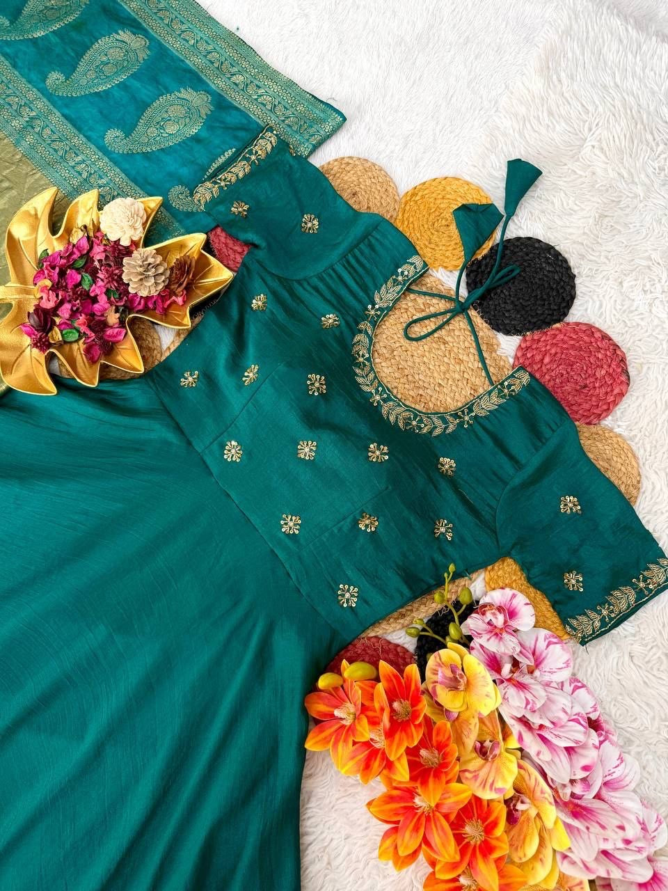 Anarkali Collection "Tanisha" - Bleu paon