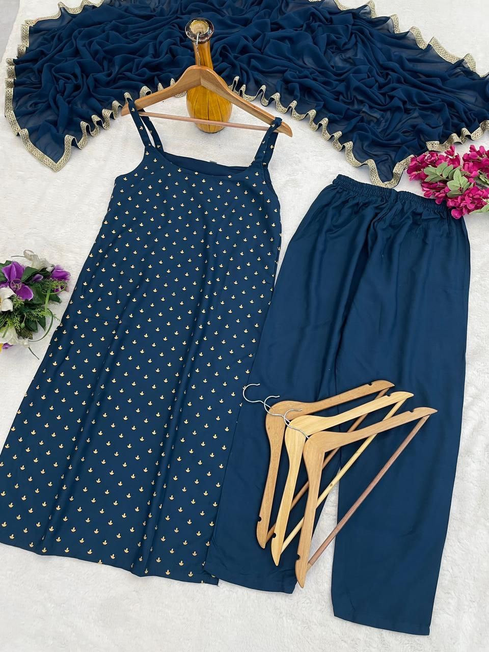 Punjabi "Dana" - Bleu marine