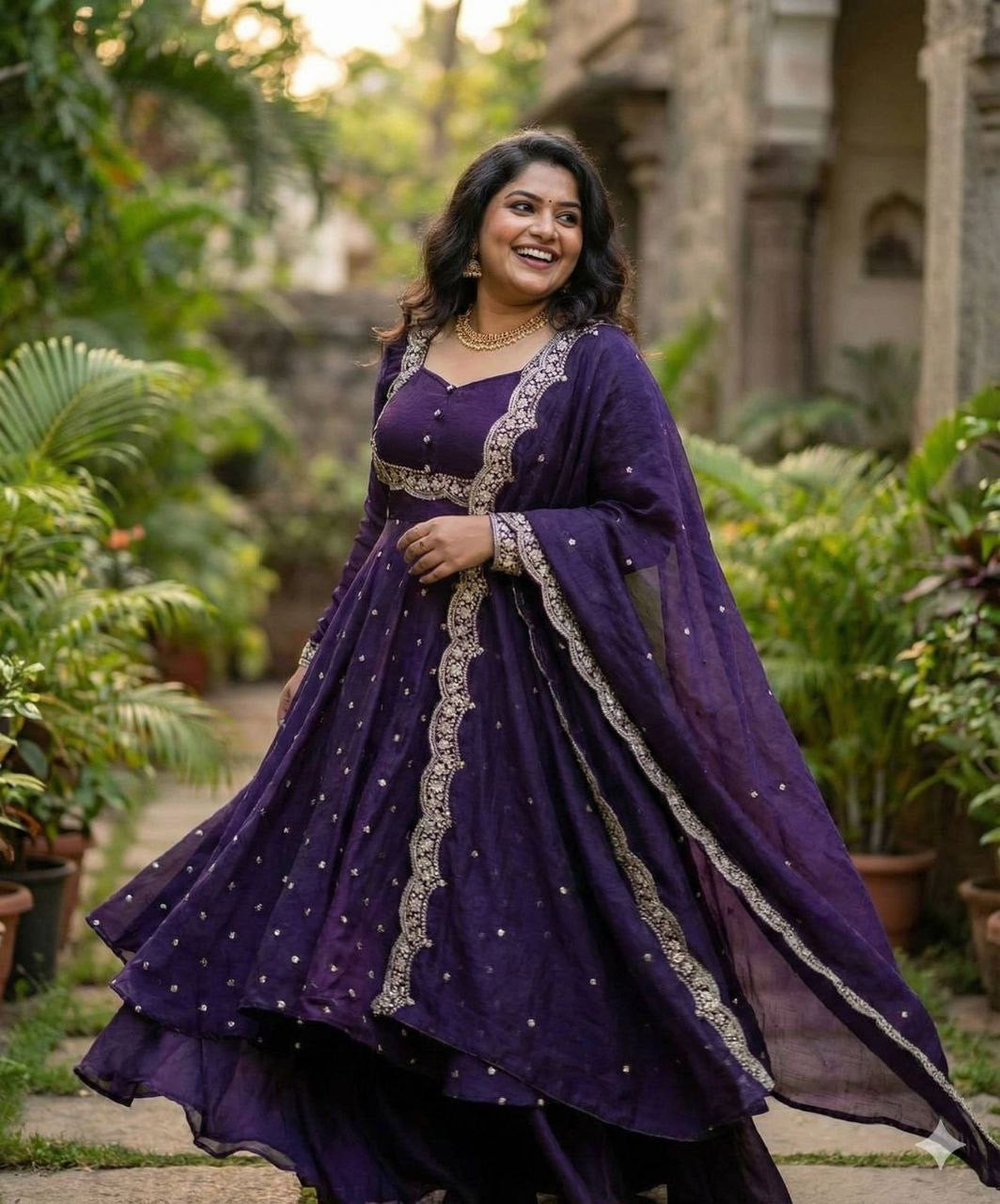 Anarkali Collection "Samaira" - Violet