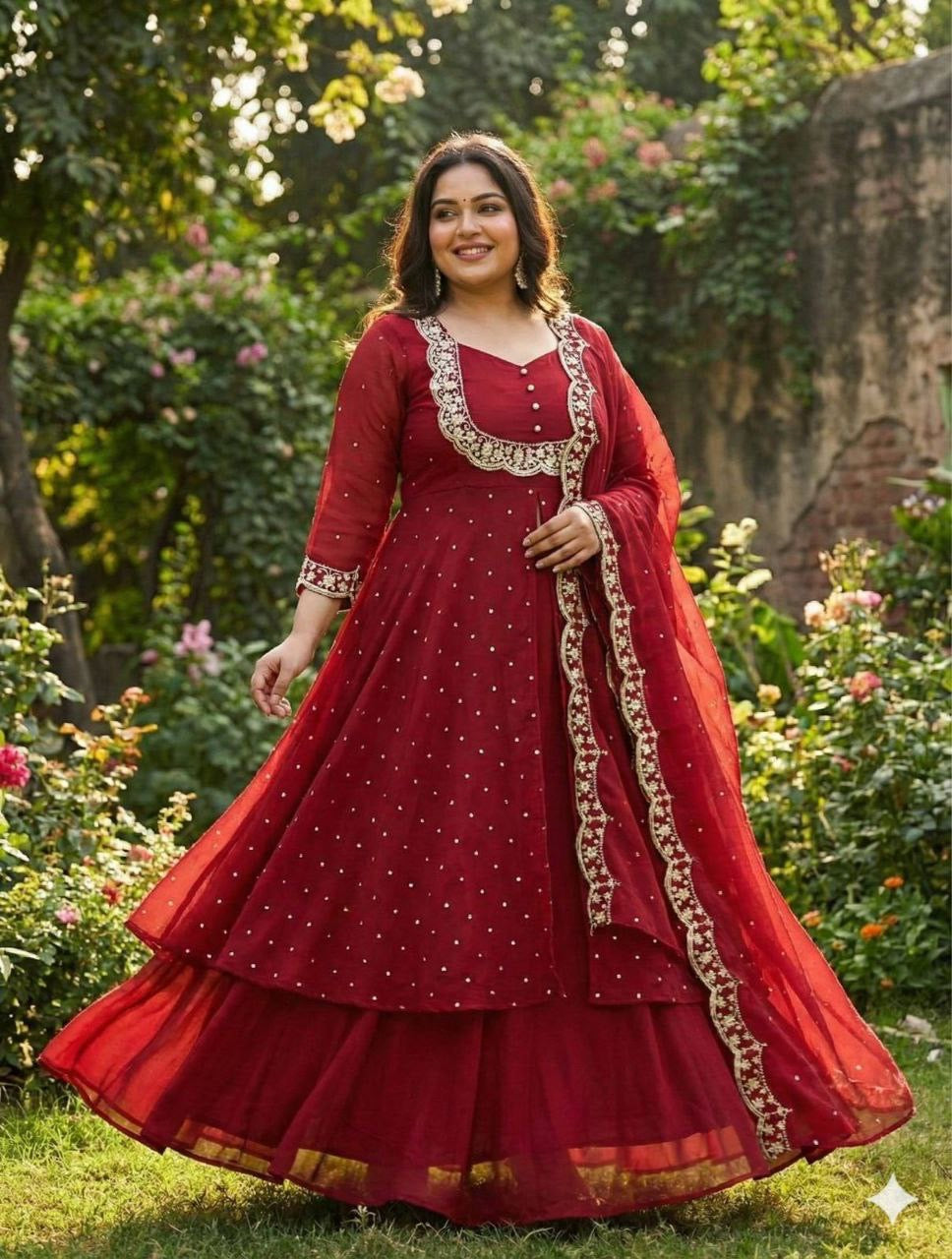 Anarkali Collection "Samaira" - Rouge