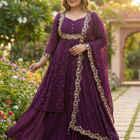 Anarkali Collection "Samaira" - Prune