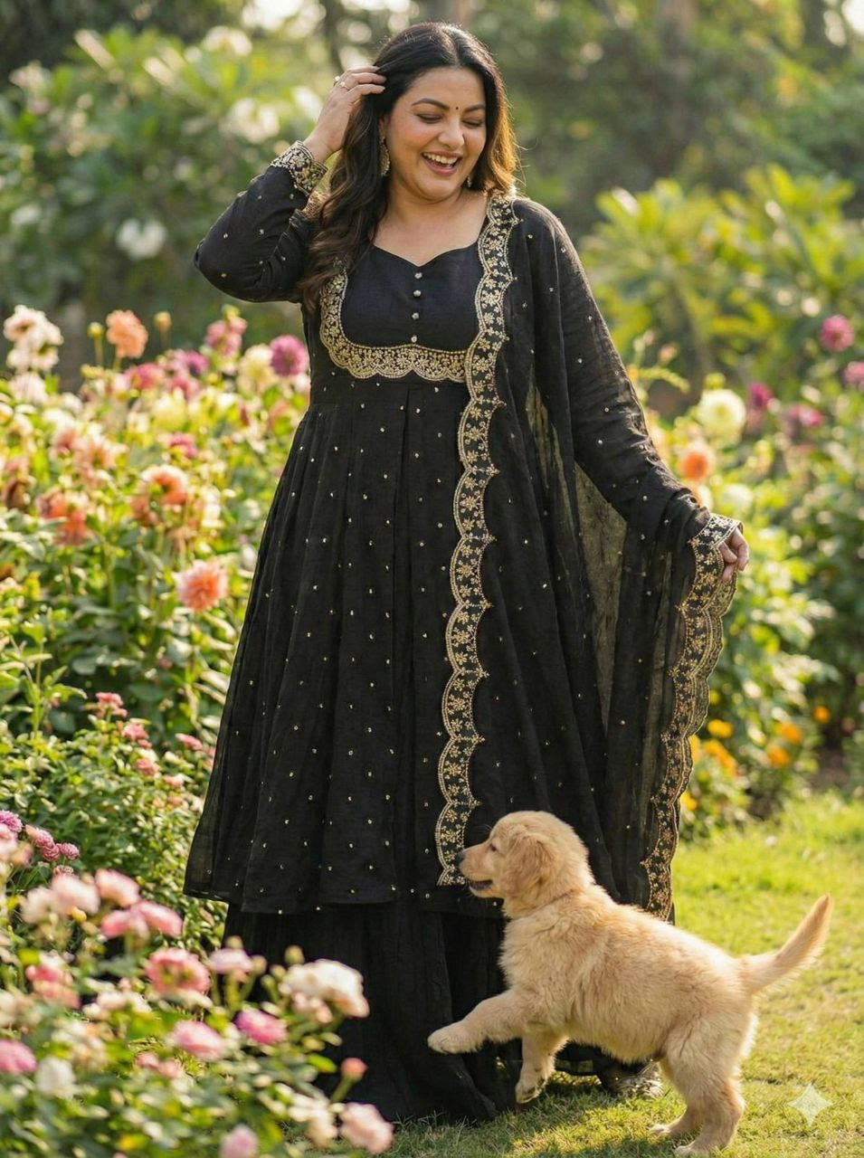 Anarkali Collection "Samaira" - Noir