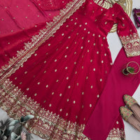 Anarkali/Robe Collection "Indra" - Rouge