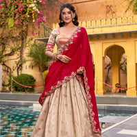 Lehenga collection "Vedaa" - Beige