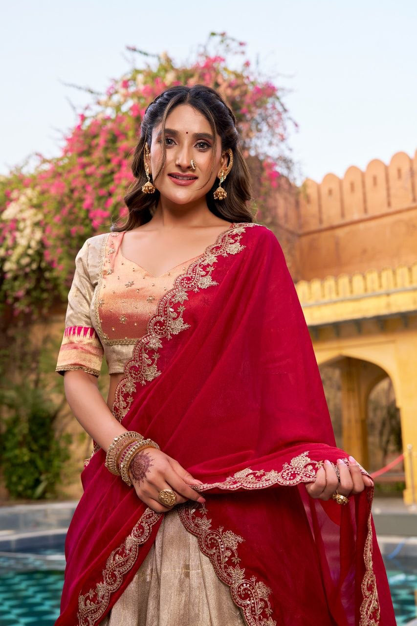 Lehenga collection "Vedaa" - Beige