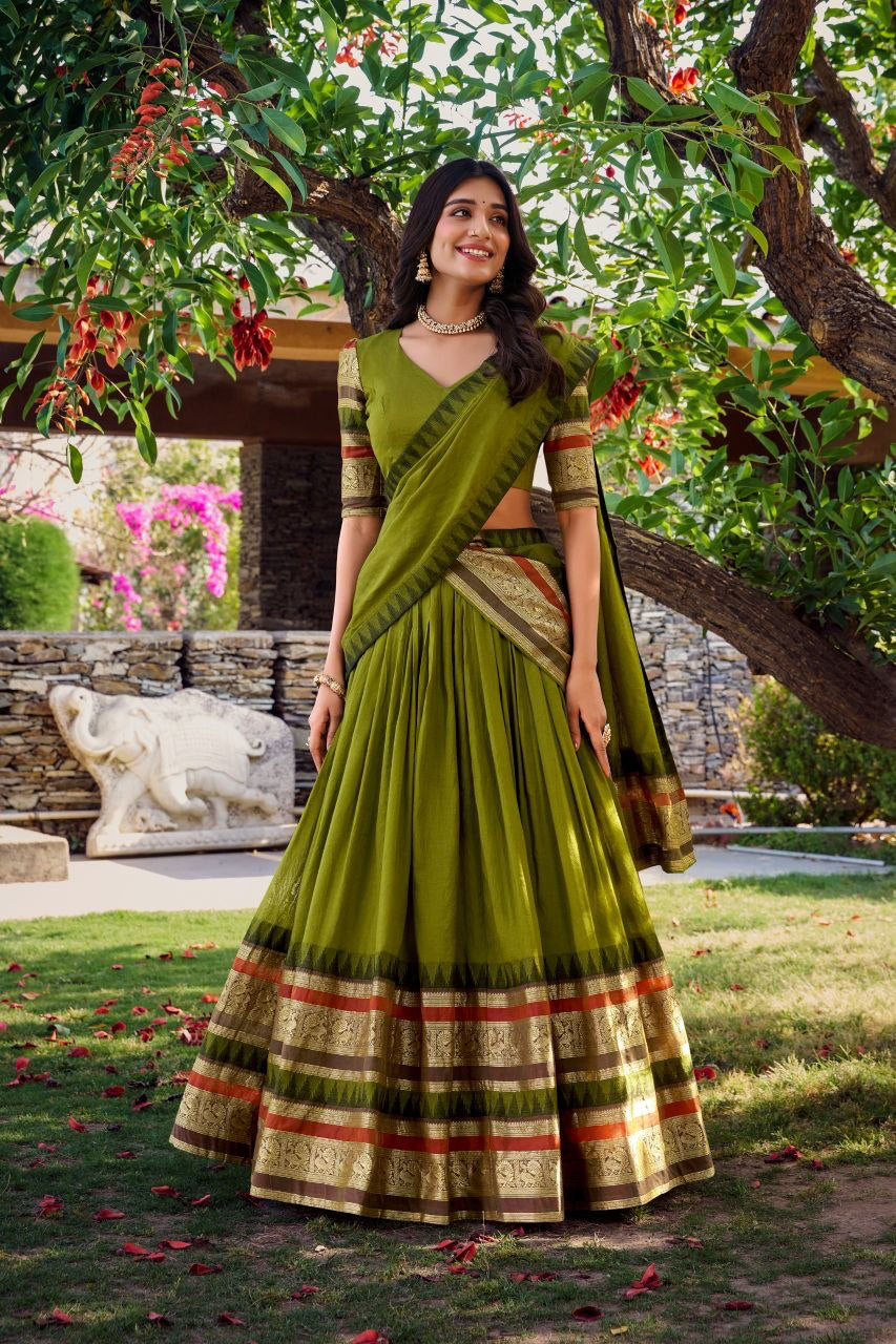 Lehenga collection "Nirupa" - Vert olive