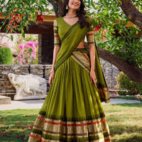 Lehenga collection "Nirupa" - Vert olive