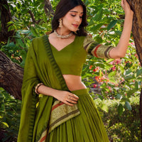 Lehenga collection "Nirupa" - Vert olive