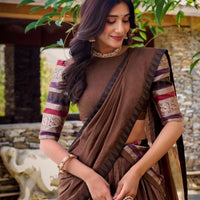 Lehenga collection "Nirupa" - Marron chocolat