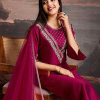 Punjabi "Shanti" - Rose framboise