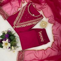 Punjabi "Shanti" - Rose framboise