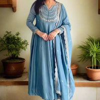 Anarkali Collection "Disha" - Bleu