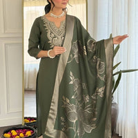 Punjabi "Allya" - Vert olive
