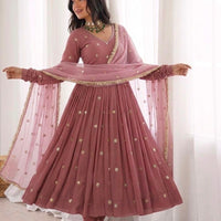 Anarkali/Robe Collection "Kavita" - Vieux rose